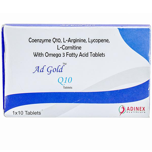 Buy Ad Gold Q10 10 Tablets Online at Best price in India | Flipkart Health+