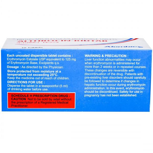 Erythromycin tablets 125 mg