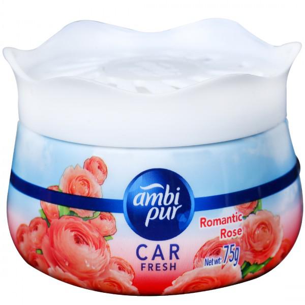Ambi Pur Car Freshener Gel, Romantic Rose, 75 g, refreshing scent