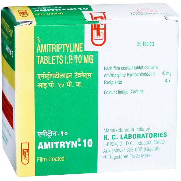 Buy Amitryn 10 mg Tablet (30 Tab) Online at Best price in India ...