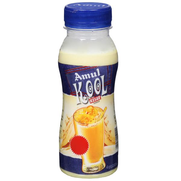 Buy Amul Kool Kesar Flavour Milk 180 ml Online at Best price in India ...