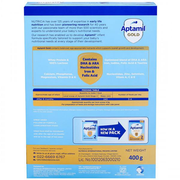 Aptamil Follow-up Formula Stage 2 (6 to 12 months) Powder 400 gm (Refill)