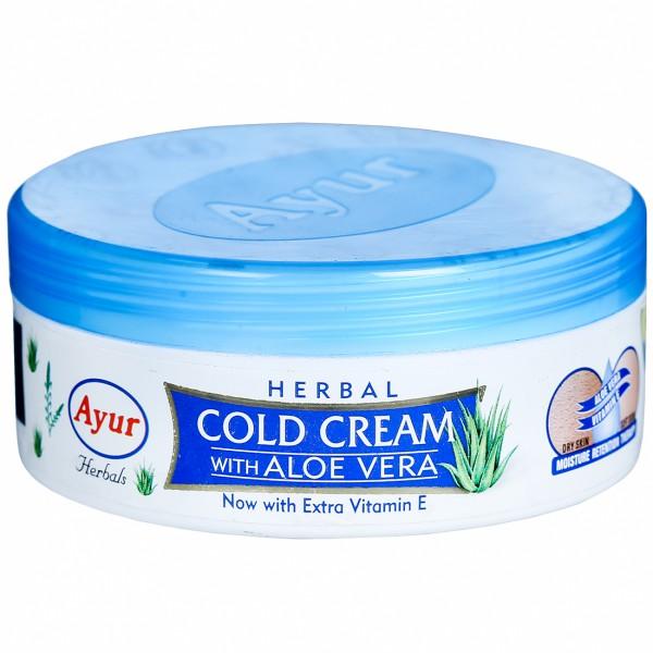 Buy Ayur Herbals Cold Cream With Aloe Vera 80 ml Online at Best price ...