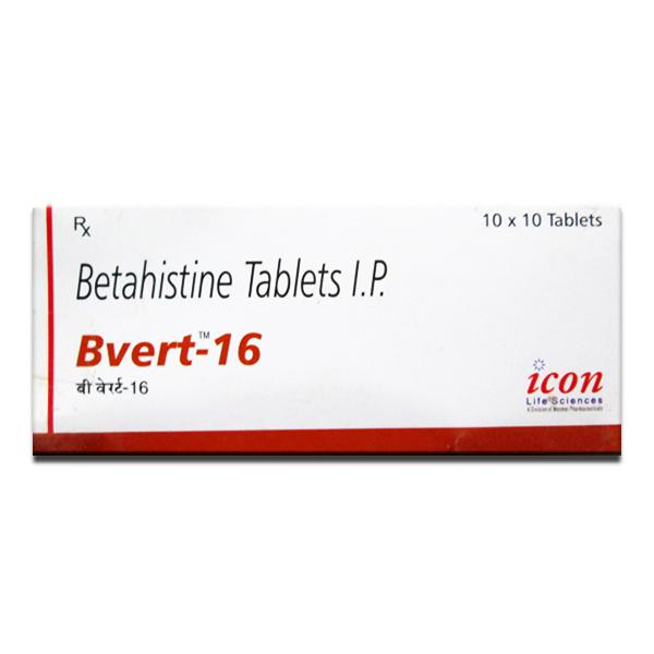 Buy Bvert 16 mg Tablet (10 Tab) Online | Flipkart Health+