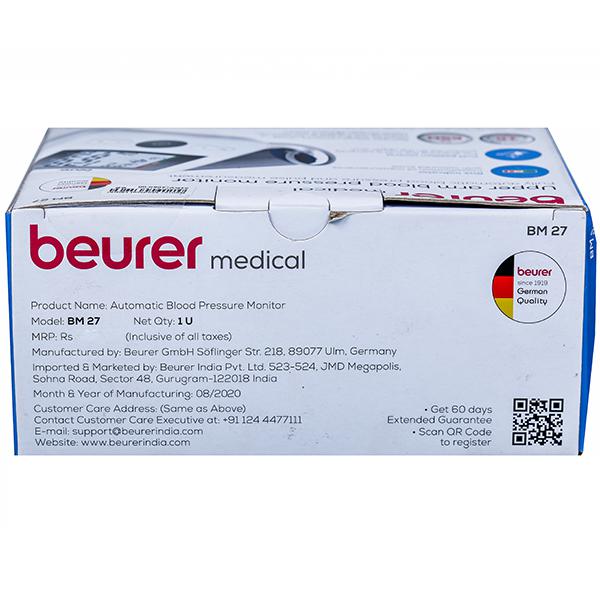 BeurerIndia on X: Beurer BM 27 blood pressure monitor is an ideal medical  device for blood pressure measurement. Exclusively available on beurer &  leading e-commerce stores #beurerindia #BM27 #Bloodpressuremonitor #BP  #bloodpressuremonitors