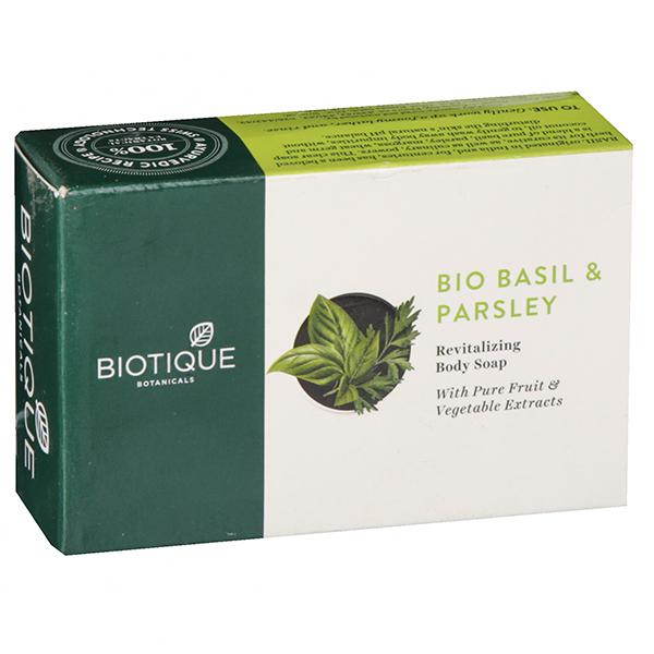 Buy Biotique Basil Parsley Revitalizing Body Soap 75 g Online