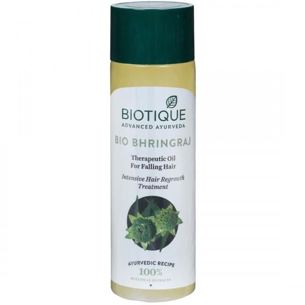 Biotique Bio Bhringraj Therapeutic Hair Oil for Falling Hair Intensive Hair  Regrowth Treatment 200ml