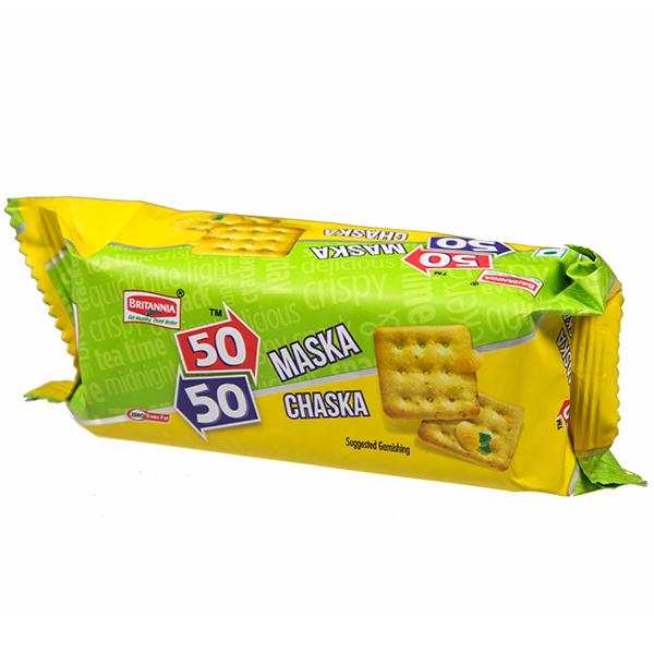 Buy Britannia 50 50 Maska Chaska Biscuits 50 Gm Pouch Online At Best Price  of Rs 10 - bigbasket