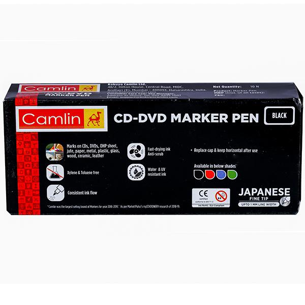 Buy Camlin CD DVD Marker Pen, 7289018 (Pack of 10) Online At Best