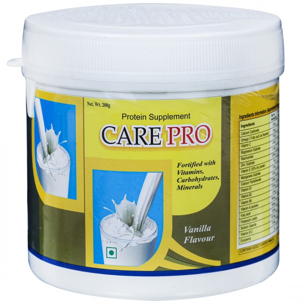 Buy Care Pro Protein Supplement Vanilla Flavour 200 g Online