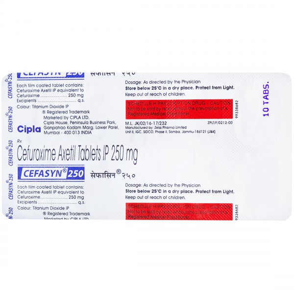 Buy Cefasyn 250 Mg Tablet 10 Tab Online At Best Price In India   Cefasyn 1693980938 10151529 1 