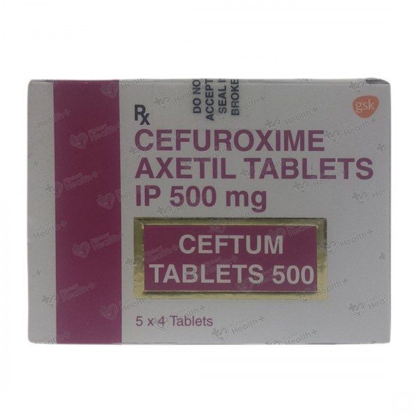 Buy Ceftum 500 mg Tablet (4 Tab) Online at Best price in India ...