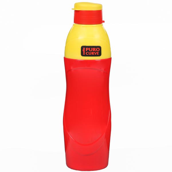 Buy Cello Puro Curve 900 Water Bottle Red-Yellow Online at Best price ...