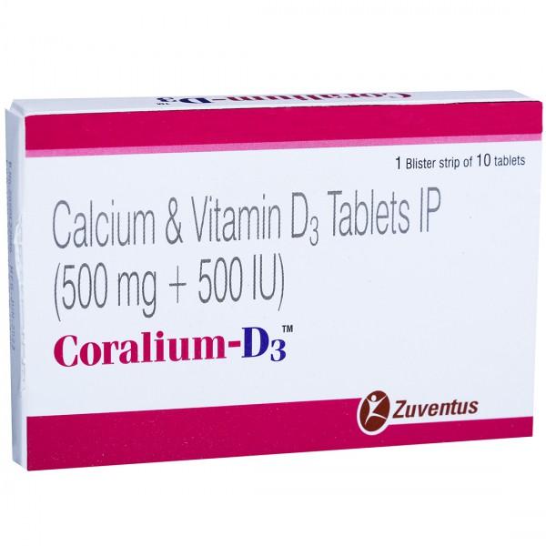 Buy Coralium D3 10 Tablets Online at Best price in India | Flipkart Health+