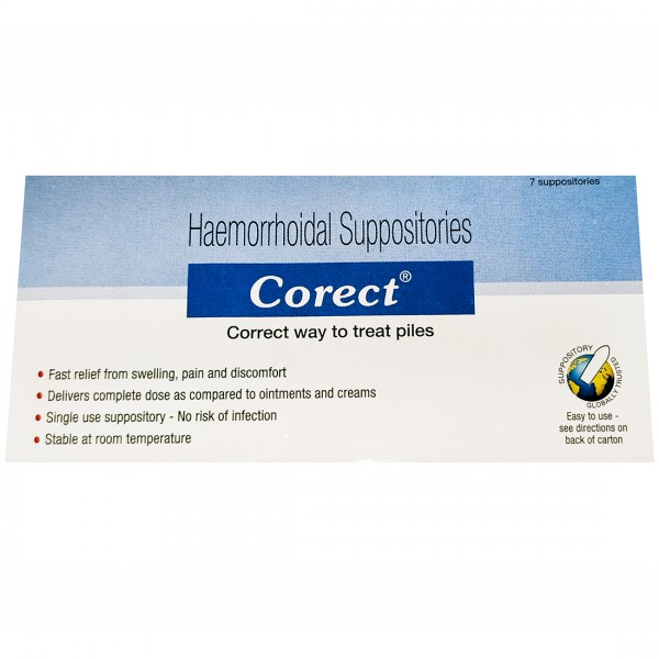 Corect Haemorrhoidal Suppositories - Meridian