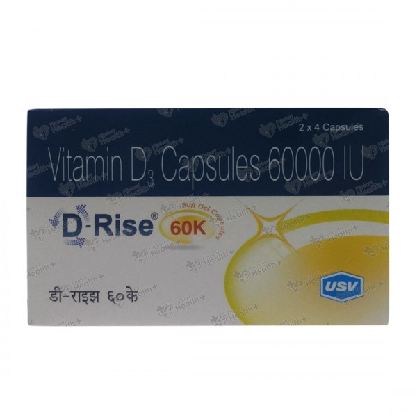 Buy D Rise 60k Iu Capsule 4 Cap Online At Best Price In India Flipkart Health 8992