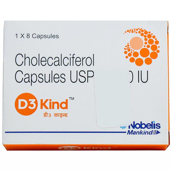 Buy D3 Kind Capsule (8 Cap) Online at Best price in India | Flipkart ...