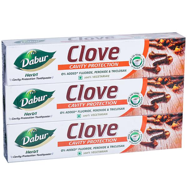 Buy Dabur Herbl Clove Cavity Protection Toothpaste 3 x 200 g Online at ...