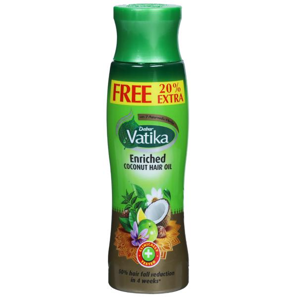 Buy Dabur Vatika Enriched Coconut Hair Oil (Free 20% Extra) 75 ml