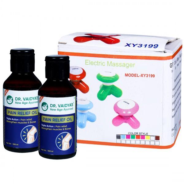 Buy Dr.Vaidya's Pain Relief Oil (Free Mimo Electric Massager Model