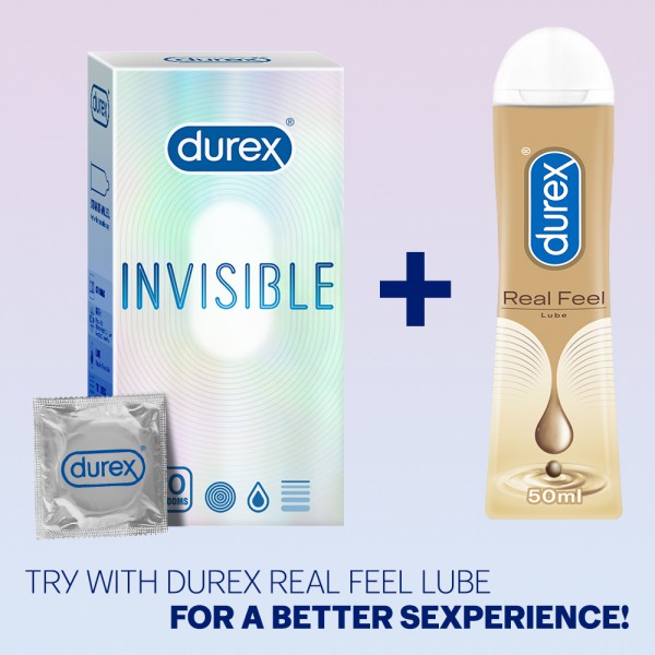 Buy Durex Invisible Super Ultra Thin Condoms For Men - Invisible (10 Pcs)  Online in India