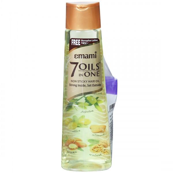 Buy Emami 7 Oils In One Non Sticky Hair Oil Free Boroplus Body Lotion