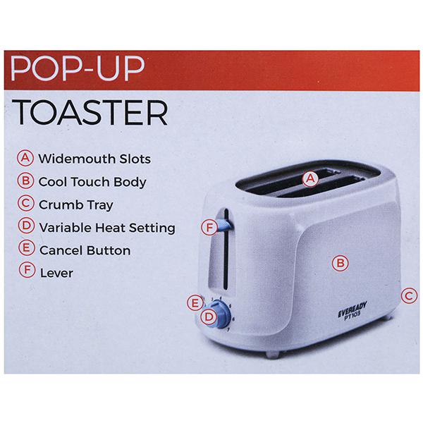 Eveready pop store up toaster