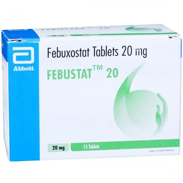 Buy Febustat 20 mg Tablet (15 Tab) Online at Best price in India ...