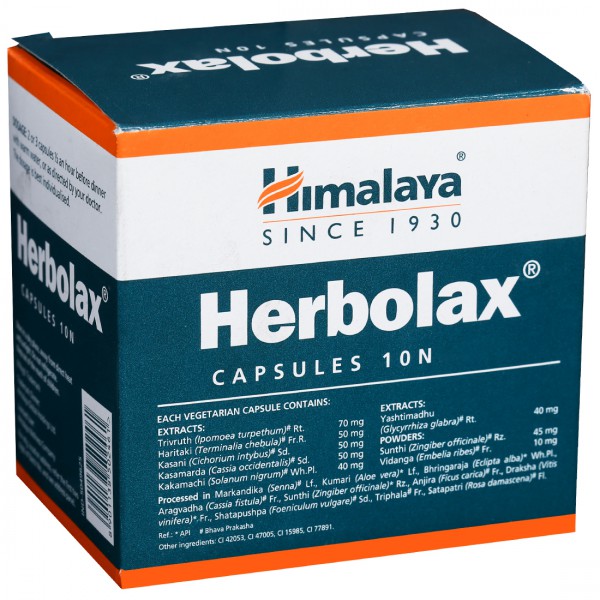 Buy Himalaya Herbolax 10 Capsules Online at Best price in India ...