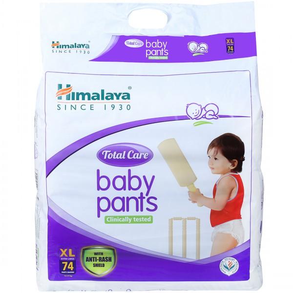 Himalaya Herbals TOTAL CARE BABY PANTS SIZE XL 74 PCS PACK COMBO OF 2  PACKS FOR BABY WEIGHT 1217 Kgs TOTAL 148 PANTS  XL  Buy 148 Himalaya  Herbals Pant Diapers for babies weighing  17 Kg  Flipkartcom