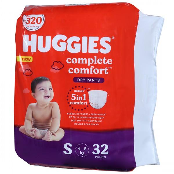 Buy Huggies Dry Pants Complete Comfort S 4  8 kg Pack Of 32 Online   Flipkart Health SastaSundar
