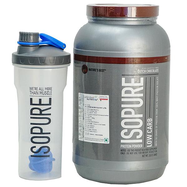 Isopure Low Carb Protein Powder Dutch Chocolate - 3 lb (1.36 kg