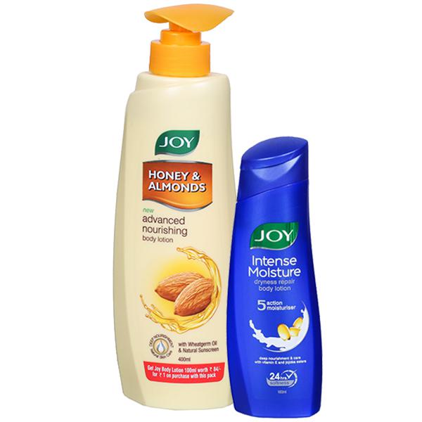 Joy Honey & Almonds Advanced Nourishing Body Lotion, For Normal to Dry skin  300 ml