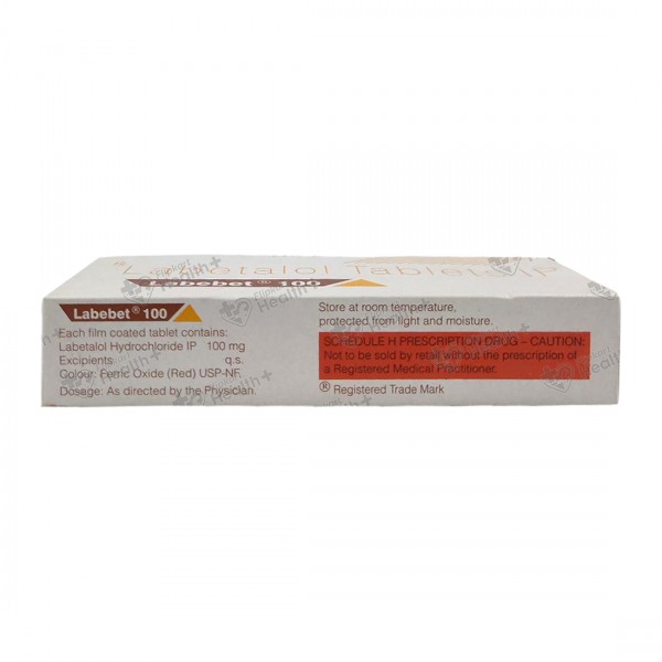 Labetalol Hydrochloride Tablet I.P., 100 Mg