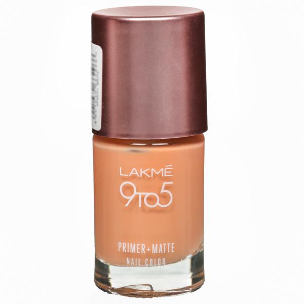 Lakme True Wear Nail Color 504 Glazed Apricot Brown Review