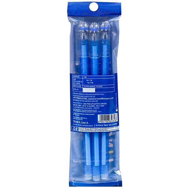 Linc Oto LV Ball Pen, Blue - Pack of 3 : : Office Products