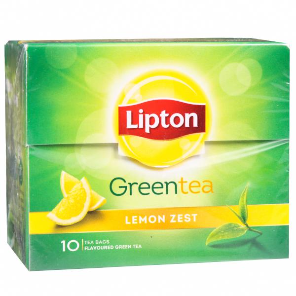 Buy Lipton Lemon Zest Green Tea 10 x 1.3 g Online at Best price in ...