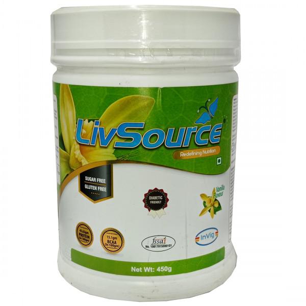 Buy LivSource Vanilla Flavour Sugar Free Powder 450 g Online at Best Buy LivSource Vanilla Flavour Sugar Free Powder 450 g Online at Best