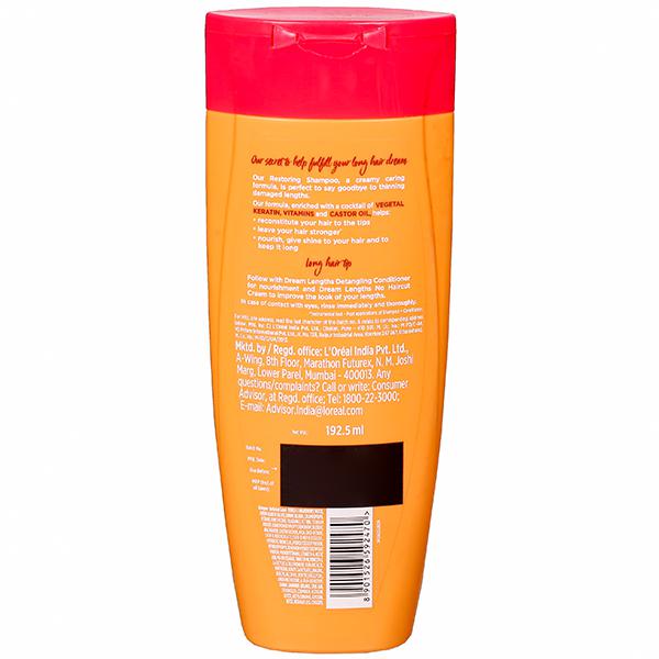 Loreal Paris Dream Lengths Restoring Shampoo | Detangling Conditioner |  192.5 ML