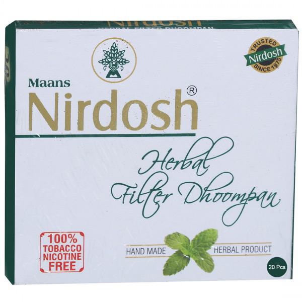 Buy Maans Nirdosh Herbal Filter Dhoompan Pack Of 20 Online at Best ...