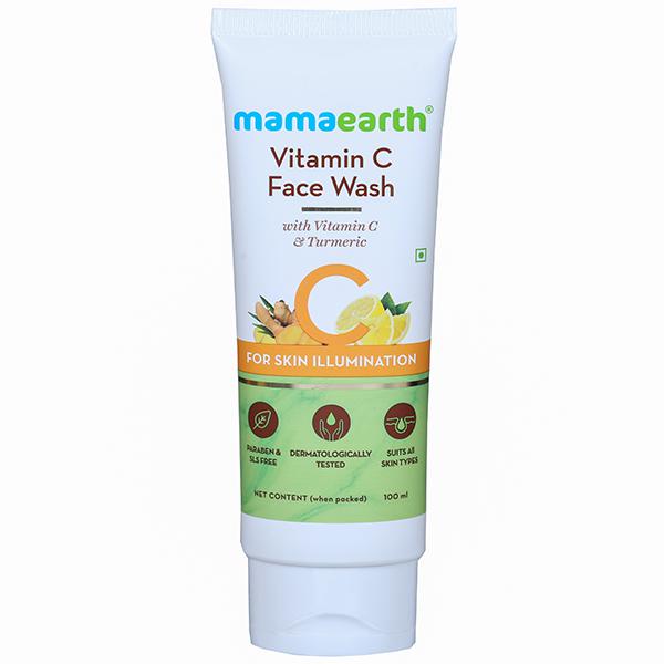 Buy Mamaearth Vitamin C Face Wash With Vitamin C And Turmeric For Skin Illumination 100 Ml Online 5350