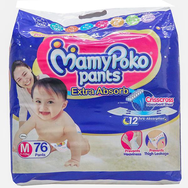Buy Mamypoko Pants Standard Diaper  Medium 712 Kg 36 pcs Pouch Online at  Best Price of Rs 287  bigbasket