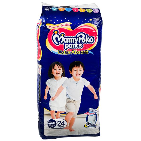 Buy MamyPoko Pants Extra Absorb Diapers XXXL (18 - 35 kg) Pack Of 24 Online