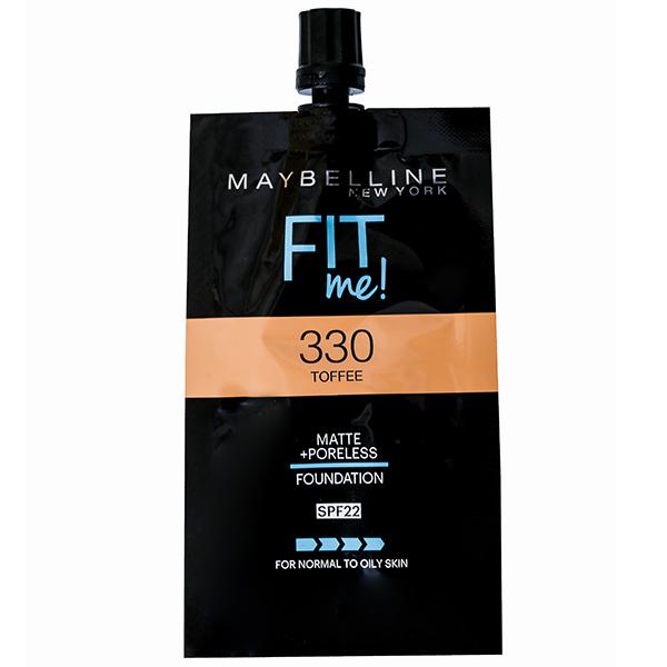 Buy Maybelline Fit me Liquid Foundation Matte + Poreless Spf 22 Normal ...
