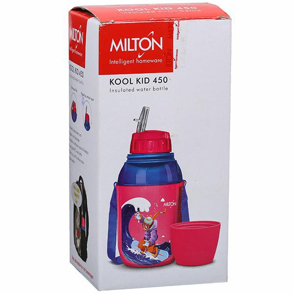 Milton Kool Trendy 500 Plastic Insulated Water Bottle with Straw for Kids,  490 ml, Purple | School B…See more Milton Kool Trendy 500 Plastic Insulated