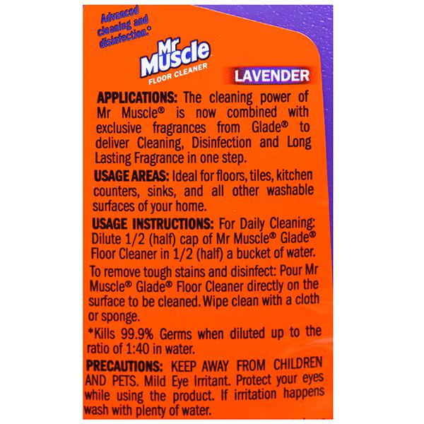 Mr Muscle Lavender Floor Cleaner 1000ml — Shopping-D Service Platform