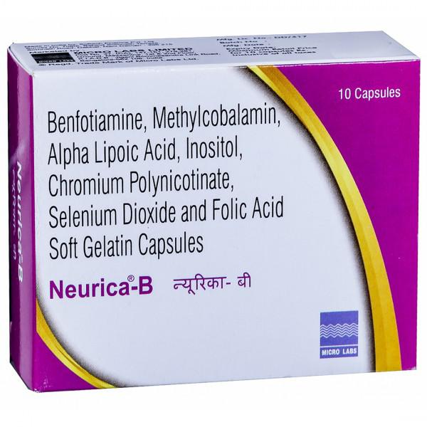 Buy Neurica B Soft Gelatin Capsule (10 Cap) Online At Best Price In ...