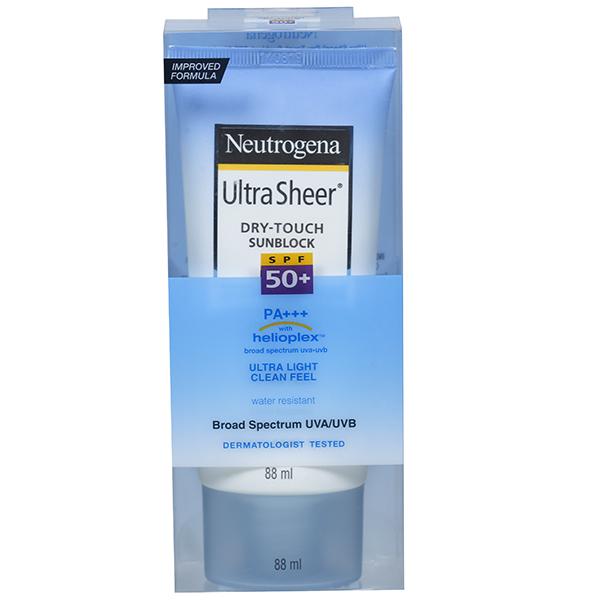 Buy Neutrogena Ultra Sheer Dry Touch Spf 50+ Pa+++ Sunblock 88 ml