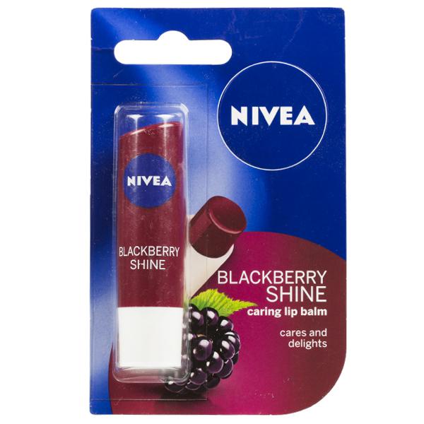 Buy Nivea Blackberry Shine Caring Lip Balm 4.8 g Online at Best price ...