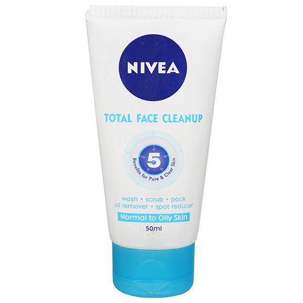 Buy Nivea Total Face Cleanup 50 Ml Online At Best Price In India Flipkart Health 1390